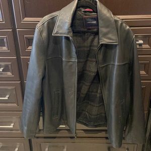 Tommy Hilfiger Leather Mens Jacket - like new